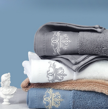 Load image into Gallery viewer, 2021 Luxury New High-Grade 100% Cotton Towel Set - Embroidery - 3 Piece
