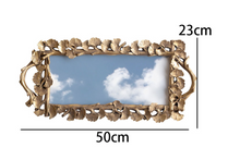 Load image into Gallery viewer, "Arna Collection" Gold Tray's - Nordic Ginkgo Leaf Mirror Display Tray