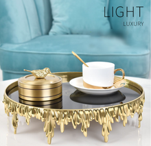 Load image into Gallery viewer, "Arna Lisa" Royal Luxury Collection - Luxurious Pure Copper Trays Decorative European Modern Medusa Black Crystal Tray