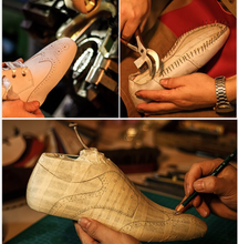 Load image into Gallery viewer, Men Genuine Leather shoes - Black or Brown - Many Sizes