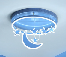 Load image into Gallery viewer, Arna Royal Collection - Children's Star Moon Hanging Lights LED Chandeliers