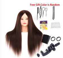 Load image into Gallery viewer, Girls Professional 85% Real Human Hair Mannequin Hair Training & Makeup - (Perfect Gift) )