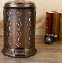 Load image into Gallery viewer, "Arna Royal Vintage Collection" Luxury Pedal Golden Range 6L Trash Rubbish Bin
