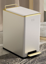 Load image into Gallery viewer, "Arna Royal Vintage Collection" Luxury Golden Range 10L Trash Rubbish Bin - Home or Business