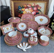 Load image into Gallery viewer, "Arna Lisa" Royal Collection - Luxury 43 Piece Bone China Dinnerware Highest Quality