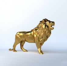 Load image into Gallery viewer, "Arna Lisa" Resin 78*30*56cm Geometric Lion Sculpture Ornament - High Quality