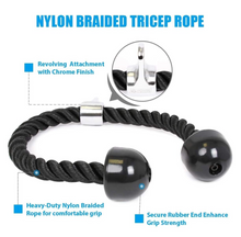 Load image into Gallery viewer, Gym Lat Pull Down Rope Pulley Cable Machine Attachment Triceps Fitness T-Bar Handle Grip Equipment