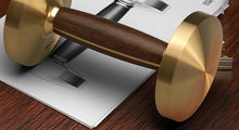 Load image into Gallery viewer, Limited Edition - Wooden Walnut Dumbbell Set + Stand (Slim & Sleek) 1KG-5KG