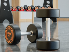 Load image into Gallery viewer, Commercial Grade Steel Dumbbell Set + Stand 105KG