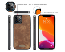 Load image into Gallery viewer, "Arna Lisa" Royal Collection - Designer Leather iPhone Case/Wallet 2 in 1 Magnetic iPhone 12-14