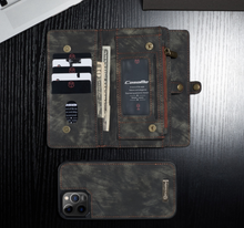 Load image into Gallery viewer, "Arna Lisa" Royal Collection - Designer Leather iPhone Case/Wallet 2 in 1 Magnetic iPhone 12-14