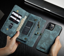 Load image into Gallery viewer, "Arna Lisa" Royal Collection - Designer Leather iPhone Case/Wallet 2 in 1 Magnetic iPhone 12-14