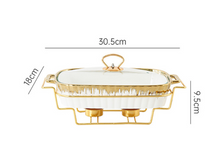 Load image into Gallery viewer, "Arna Lisa" Royal Collection - Luxury Stock Pot + Cover, Casserole Pot Set + Rack - Medium