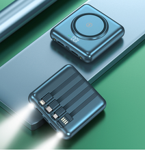 Load image into Gallery viewer, Mini Power Bank - 20000mAh External Battery Qi Wireless LED Light