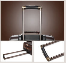 Load image into Gallery viewer, High Quality Genuine Leather 2 Piece Luggage Set - Brown or Black - Many Sizes