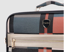 Load image into Gallery viewer, Top Quality Designer Material & Leather 2 Piece Rolling Luggage Set - Many Sizes