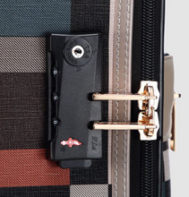 Load image into Gallery viewer, Designer Material & Leather 2 Piece Rolling Luggage Set - Many Sizes