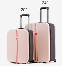 Load image into Gallery viewer, Quality Foldable Rolling Luggage Set - Many Styles - 20" or 24" Can Customise with Logo to personalise your Luggage