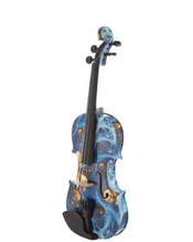 Load image into Gallery viewer, Full Size 4/4 Peccatte Bow Pernumbuco Fine Tuner Professional + Colourful Case - Handmade Violin