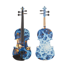 Load image into Gallery viewer, Full Size 4/4 Peccatte Bow Pernumbuco Fine Tuner Professional + Colourful Case - Handmade Violin