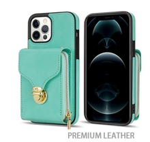 Load image into Gallery viewer, Zipper Purse/Wallet Cards Lanyard Case For iPhone 14 13 12 11 Pro X XS Max XR 8 7 Plus SE 2022 Crossbody