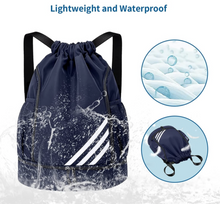 Load image into Gallery viewer, Sports Gym Swimming Backpack Drawstring Bag Beach - Waterproof.