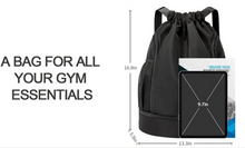 Load image into Gallery viewer, Sports Gym Swimming Backpack Drawstring Bag Beach - Waterproof.