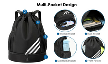 Load image into Gallery viewer, Sports Gym Swimming Backpack Drawstring Bag Beach - Waterproof.