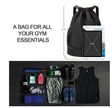 Load image into Gallery viewer, Sports Gym Swimming Backpack Drawstring Bag Beach - Waterproof.