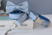 Load image into Gallery viewer, Luxury Pet Leash Engraved Name ID Tag + Collar + Bow - Free Engraving Personalise (all Sizes) + Many Styles/Colours