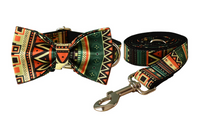 Load image into Gallery viewer, Luxury Pet Leash Engraved Name ID Tag + Collar + Bow - Free Engraving Personalise (all Sizes)