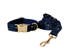 Load image into Gallery viewer, Luxury Pet Leash Engraved Name ID Tag + Collar + Bow - Free Engraving Personalise (all Sizes) + Many Styles/Colours