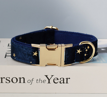 Load image into Gallery viewer, Luxury Pet Leash Engraved Name ID Tag + Collar + Bow - Free Engraving Personalise (all Sizes)