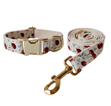 Load image into Gallery viewer, Luxury Pet Leash Engraved Name ID Tag + Collar + Bow - Free Engraving Personalise (all Sizes)