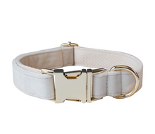 Load image into Gallery viewer, Luxury Pet Leash Engraved Name ID Tag + Collar + Bow - Free Engraving Personalise (all Sizes)