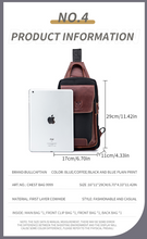 Load image into Gallery viewer, "Legend Collection" - Cowhide Shoulder Chest Bag - Metallic Range 3 Colours