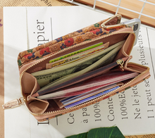 Load image into Gallery viewer, "Arna Lisa" Collection - Designer Vintage Dutch Woodgrain Shoulder Purse Phone Bag + Chain