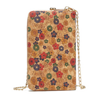 Load image into Gallery viewer, "Arna Lisa" Collection - Designer Vintage Dutch Woodgrain Shoulder Purse Phone Bag + Chain