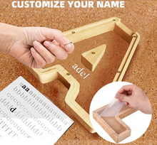 Load image into Gallery viewer, Child's Room - Piggy Bank Letters Alphabet - Wooden (1 Letter with Customised Name)