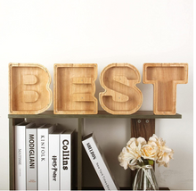 Load image into Gallery viewer, Child's Room - Piggy Bank Letters Alphabet - Wooden (1 Letter with Customised Name)