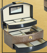 Load image into Gallery viewer, Nordic Wooden Designer Jewellery Box Organiser