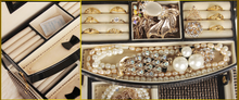 Load image into Gallery viewer, Nordic Wooden Designer Jewellery Box Organiser