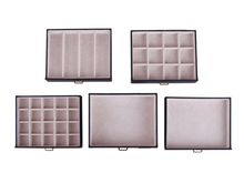 Load image into Gallery viewer, Luxury Rowling Leather Extra Large Black Jewellery Box Mirrored Cabinet