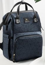 Load image into Gallery viewer, Designer Multifunction Diaper Baby Bag - Leather (4 Colours)