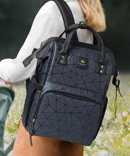 Load image into Gallery viewer, Designer Multifunction Diaper Baby Bag - Leather (4 Colours)