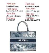 Load image into Gallery viewer, "Arna Lisa" Collection - Designer Tote Bag + Customised Name (Many Styles)