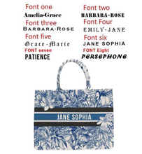 Load image into Gallery viewer, "Arna Lisa" Collection - Designer Tote Bag + Customised Name (Many Styles)