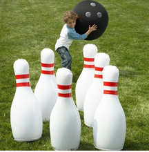 Load image into Gallery viewer, Giant Inflatable Bowling Set For All The Family Outdoor Sports Lawn Interactive Game