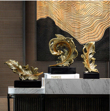 Load image into Gallery viewer, Luxury Feather Statue Designer Gold or Green