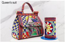 Load image into Gallery viewer, "Arna Lisa" Collection - Original Classic Print Handbag + Clutch/Wallet/Purse - Many Styles